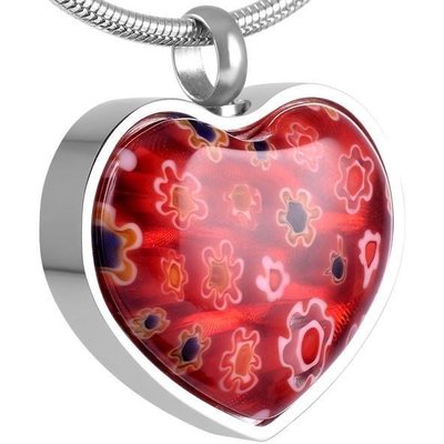 Red 3D Heart Pendant