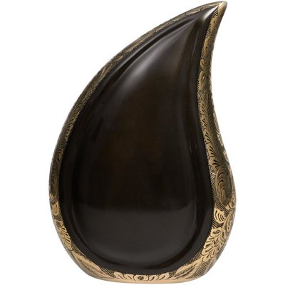 Gold And Black Teardrop